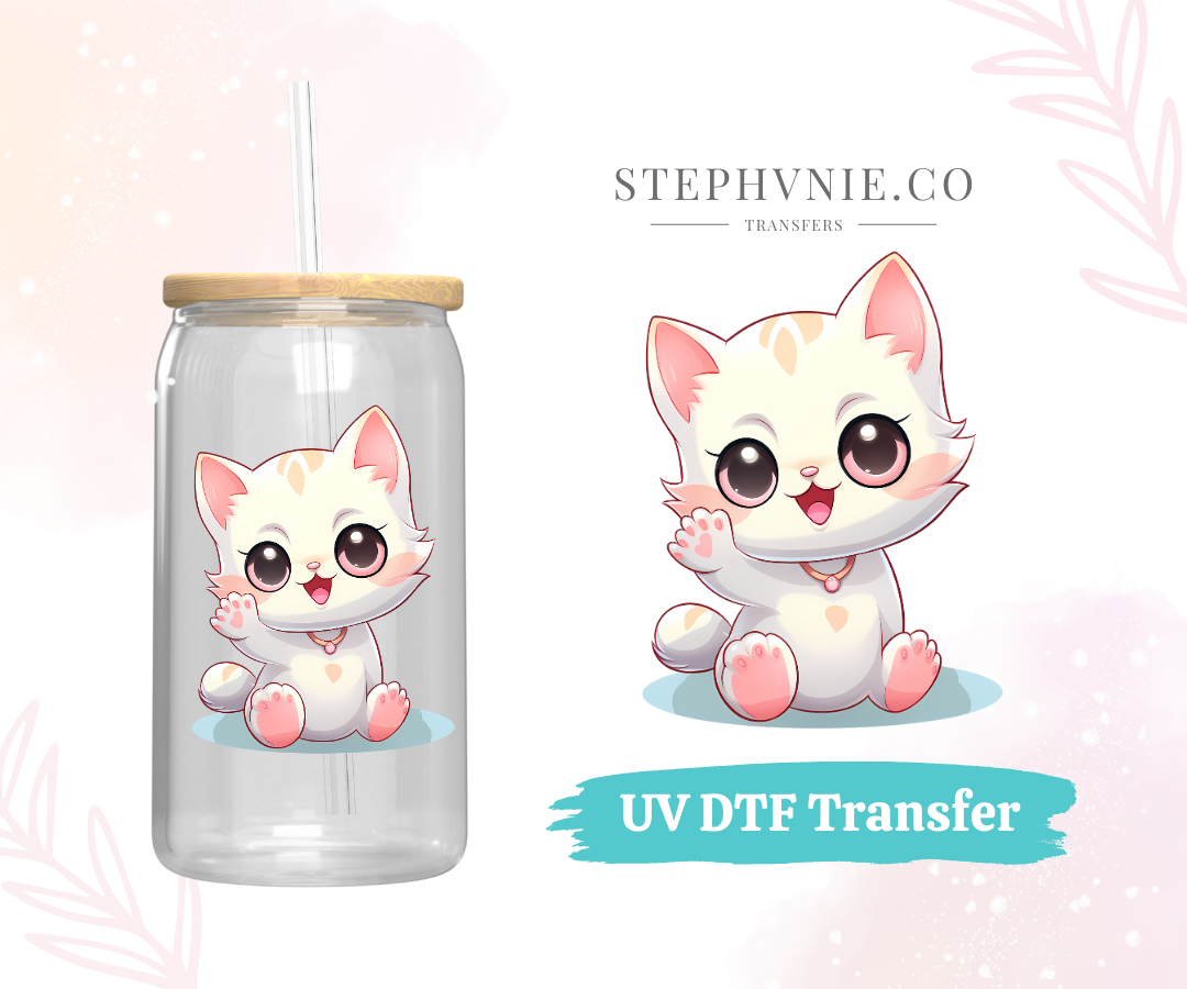 Kitties - UV DTF Decal (Clear film)