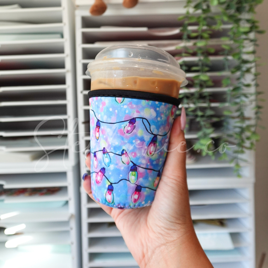 Neon X-mas Lights - Cup Sleeve