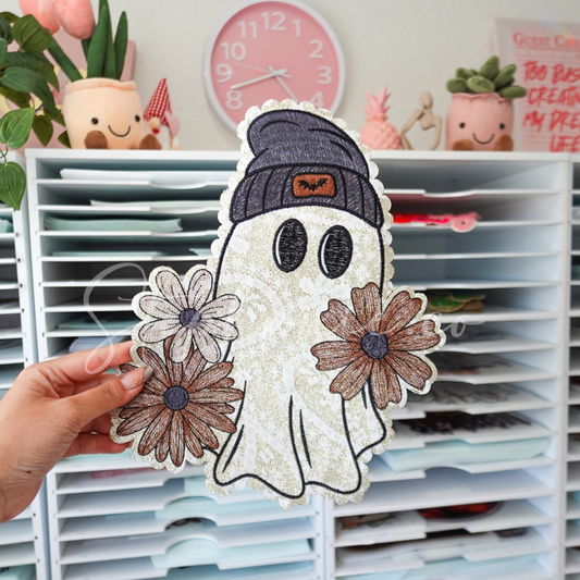 Beanie Ghost -  Chenille Patch