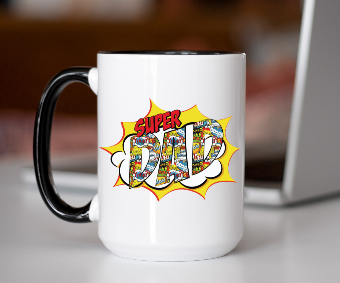 Super Dad Colorful - UV DTF Decal