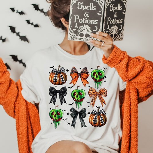 Halloween Coquette Bow - Full Color Transfer