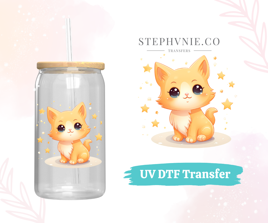 Kitties - UV DTF Decal (Clear film)