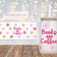 Books & Coffee Daisy - 16oz Cup Wrap (Clear Film)