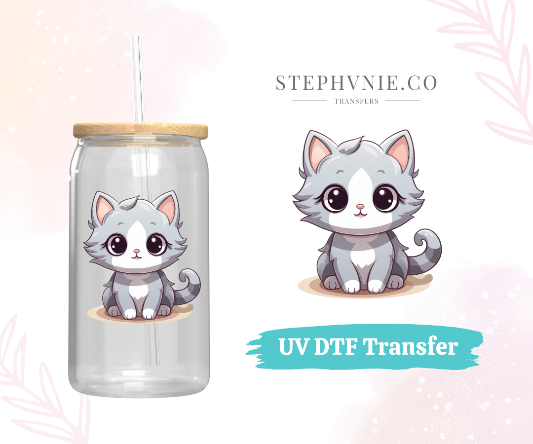 Kitties - UV DTF Decal (Clear film)