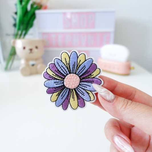 Lavender Flower - Embroidered Patch