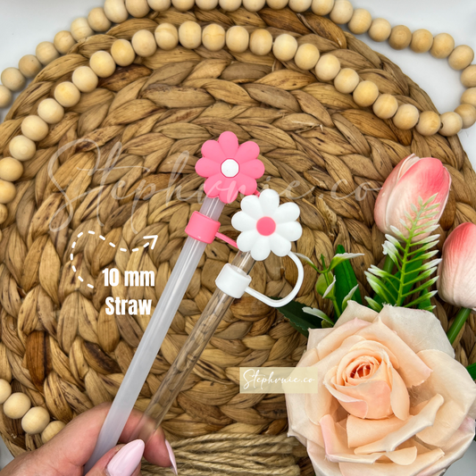 Daisy Flower - 3D Straw Toppers