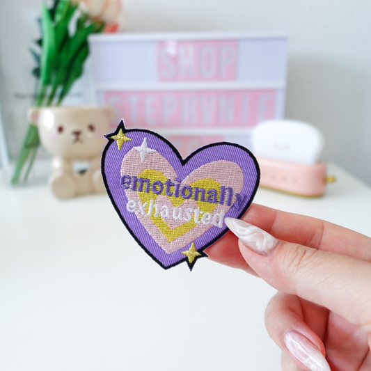 Emotionally Exhausted - Embroidered Patch