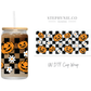 Checkered Pumpkin- 16oz UV DTF Cup Wrap