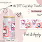 Kawaii Valentine Kitty - 16oz Cup Wrap (Clear Film)