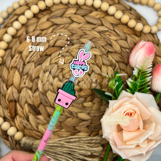 Easter or Plant - Straw Topper Charms