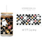 Checkered Ghost - 16oz UV DTF Cup Wrap