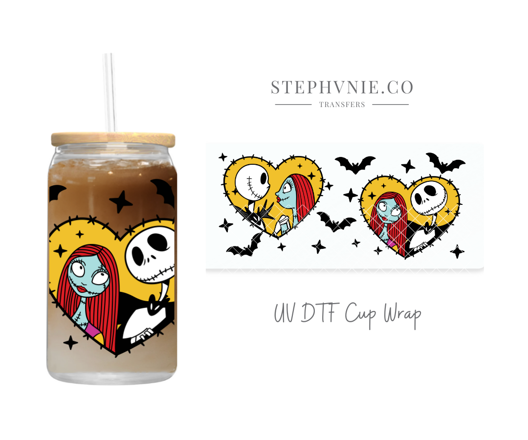 Skelly Love - 16oz UV DTF Cup Wrap