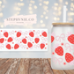 Strawberry Coquette Bow- 16oz Cup Wrap (Clear Film)