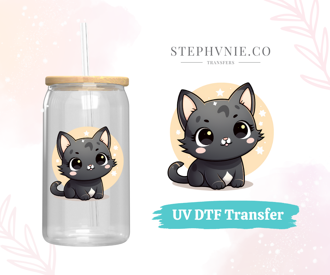 Kitties - UV DTF Decal (Clear film)