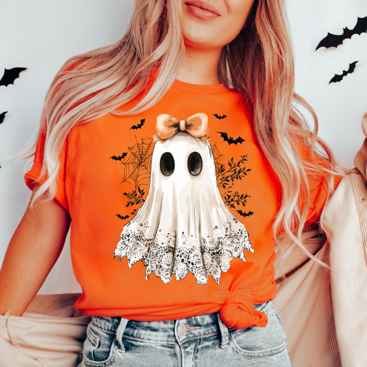 Ghost with Bow - Full Color Transfer