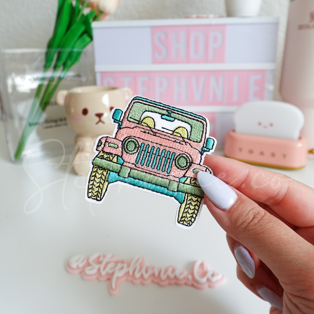 Cute Jeep - Embroidered Patch