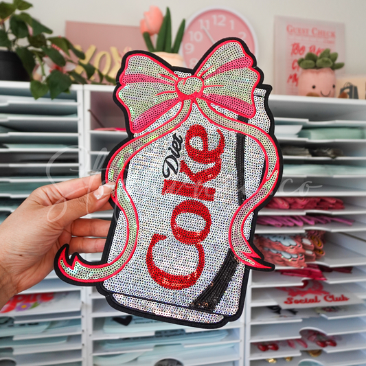 Diet Coke -  Sequin Patch