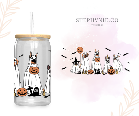 Ghost Dogs  - 16oz Cup Wrap (Clear Film)