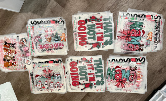 $15 X-mas Mystery Grab Bag - Full Color Screen Print Transfers
