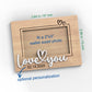 Customized Valentine's Day Wooden Photo Magnet 2x3"