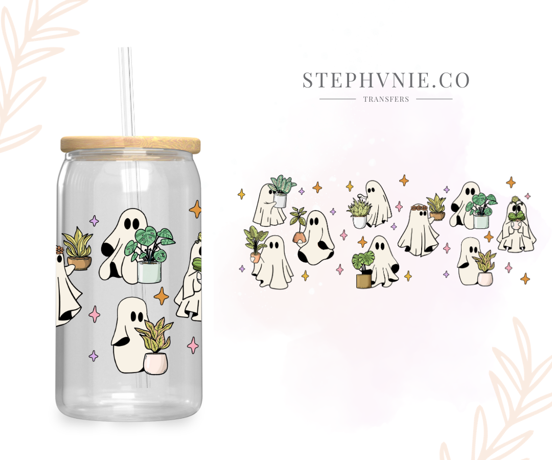 Ghost Plants - 16oz Cup Wrap (Clear Film)