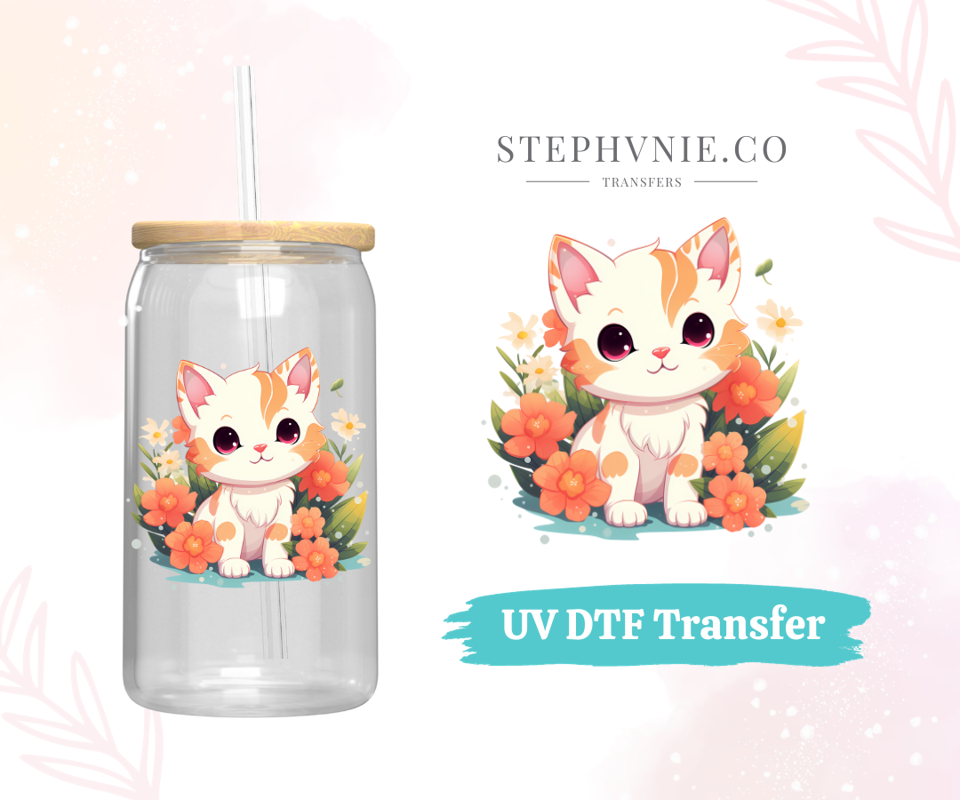 Kitties - UV DTF Decal (Clear film)