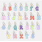 Bunny Letter Name Tags - Acrylic