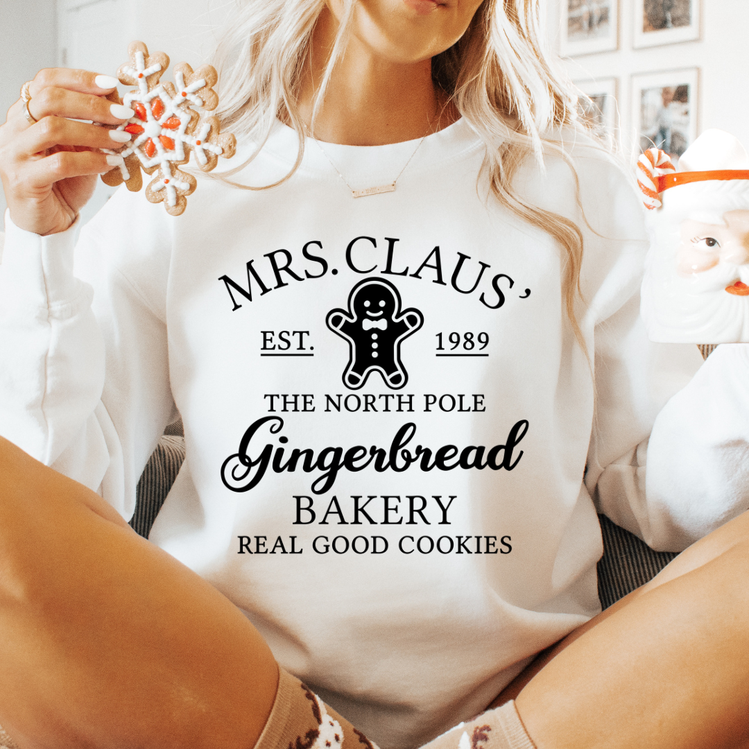 Mrs. Claus Gingerbread Bakery - One Color Transfer