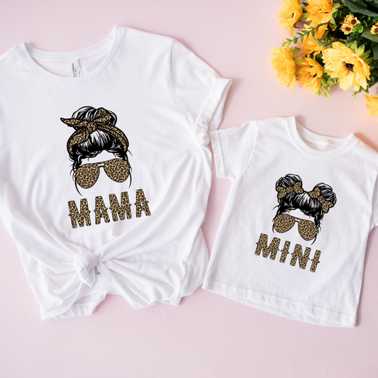 MAMA/MINI (Leopard Print) - Full Color Transfer